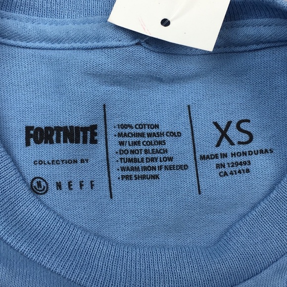 ➡️Fortnite Chug Life Blue Long Sleeve Tee Size XS and Small - Picture 8 of 8
